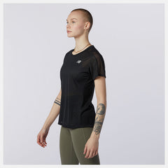 Black Impact Run Short Sleeve / New Balance Women