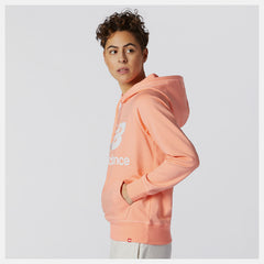 Pink NB Essentials Pullover Hoodie / New Balance Women