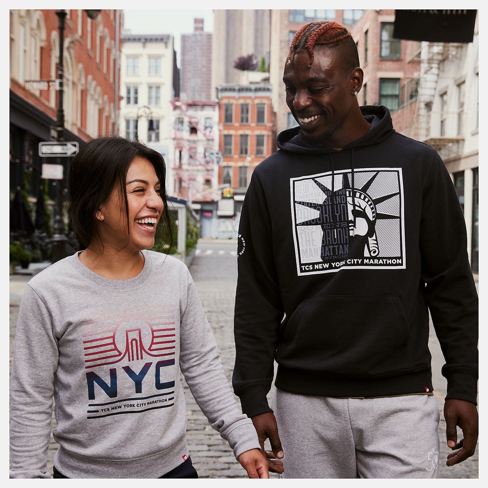 Athletic Grey NYC Marathon Essentials Crew / New Balance Women