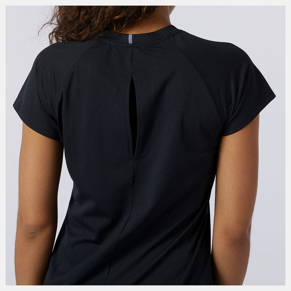 Black Q Speed Fuel Jacquard Short Sleeve / New Balance Women