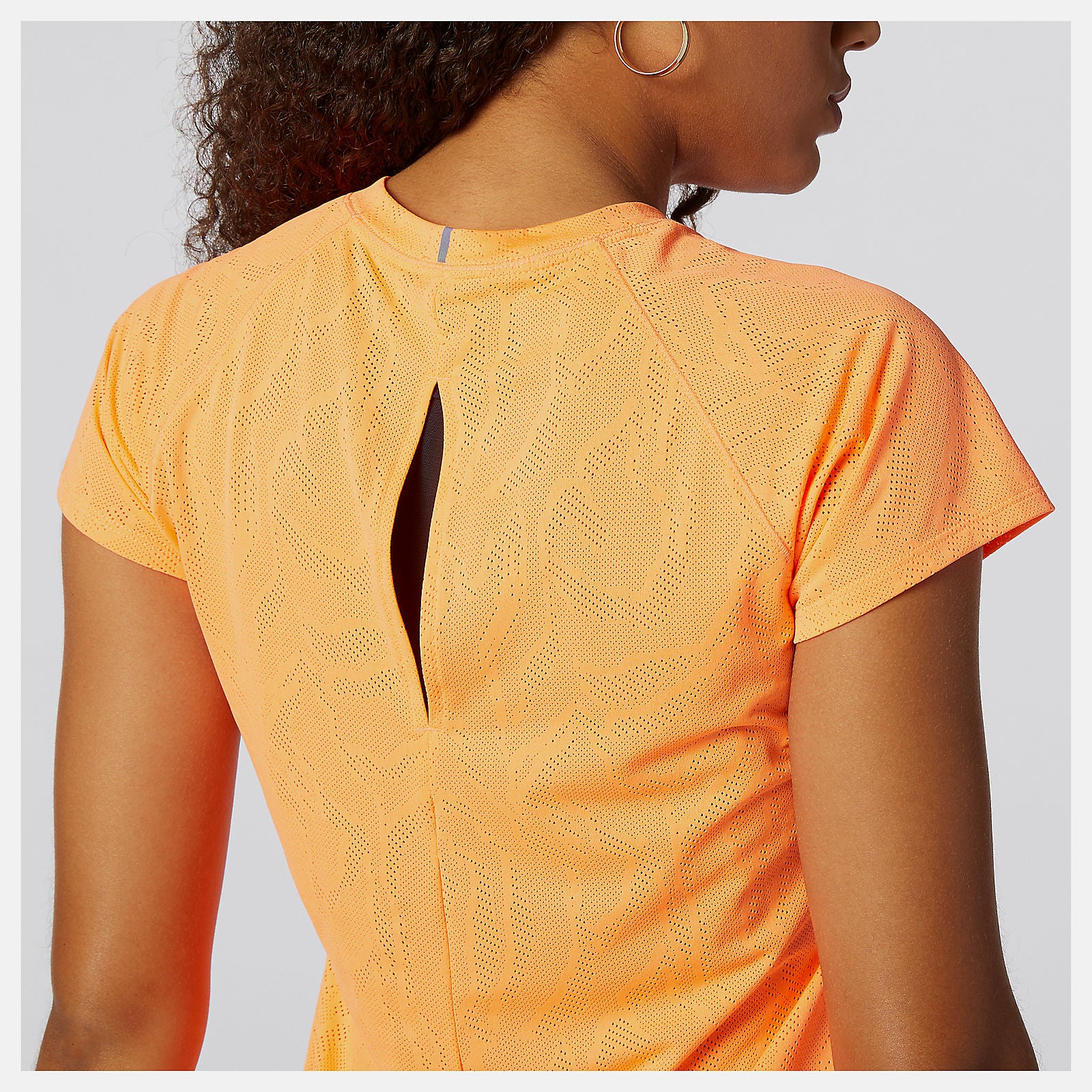 Citrus Punch Q Speed Fuel Jacquard Short Sleeve / New Balance Women