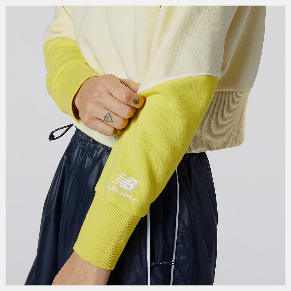 Clear Yellow NB Athletics Crew Fleece / New Balance Women