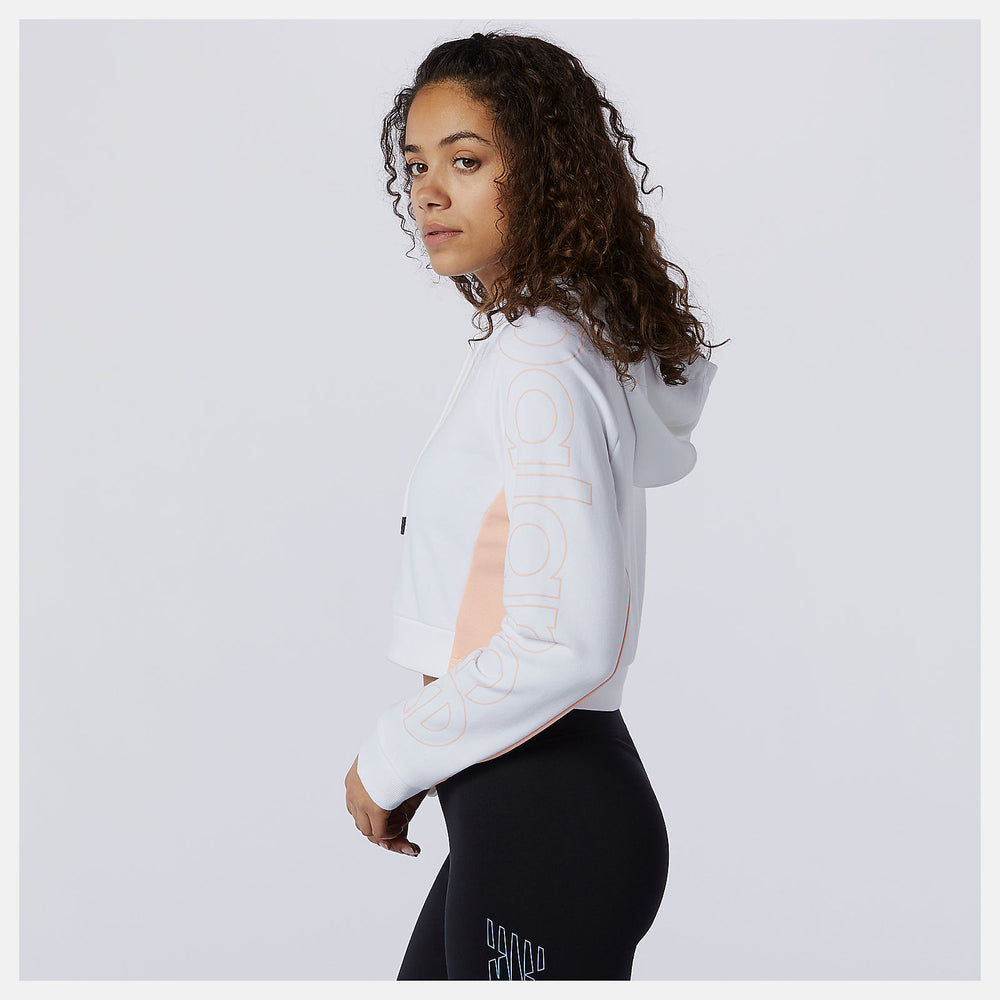 White Sport Style Optiks Hoodie / New Balance Women