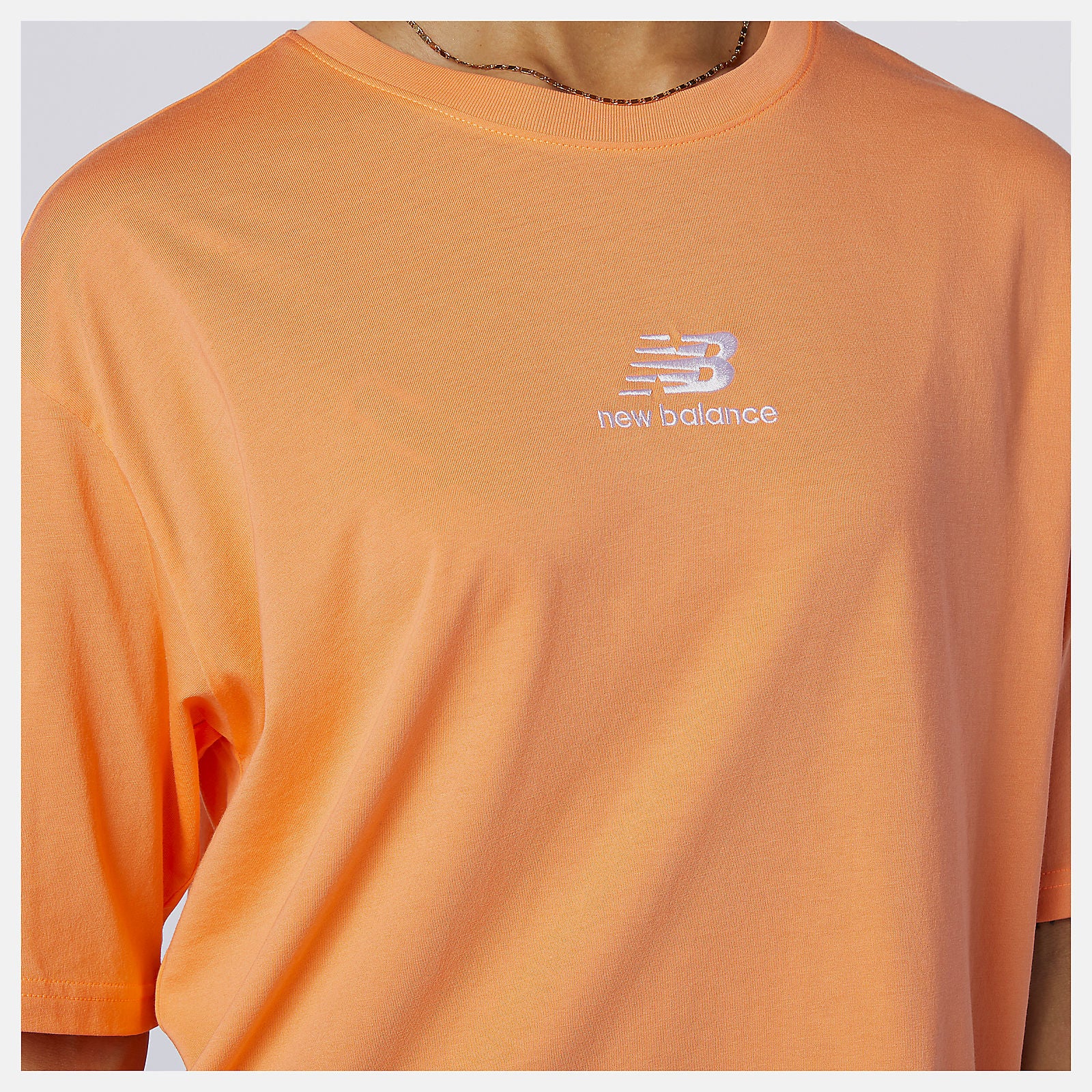 Citrus Punch NB Athletics Collide Short Sleeve Tee / New Balance Women