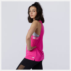 Pink Glo Relentless Sweat Tank / New Balance Women