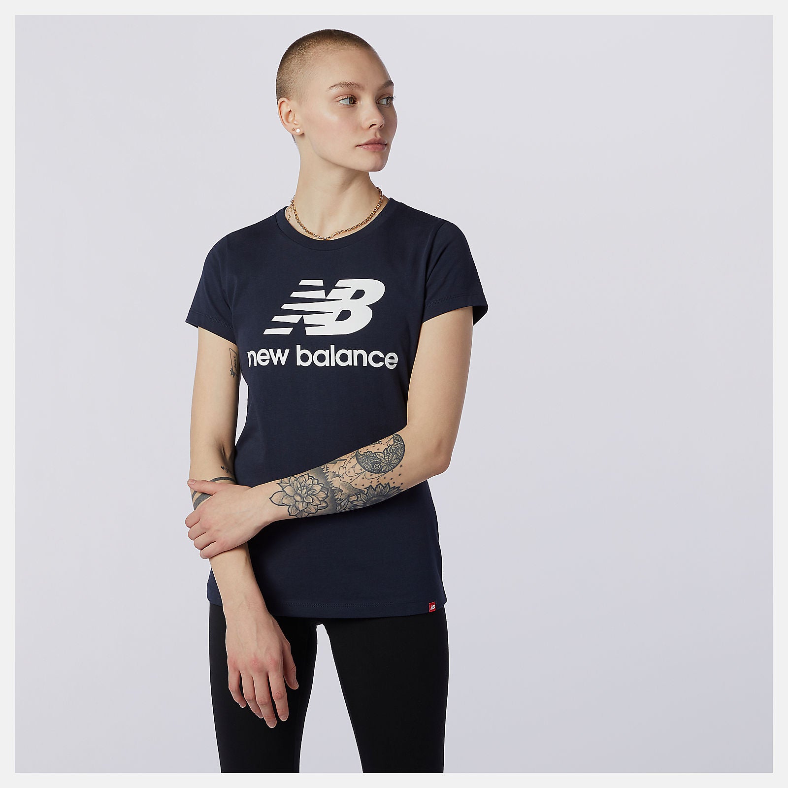 Eclipse Essentials Stacked Logo Tee / New Balance Women