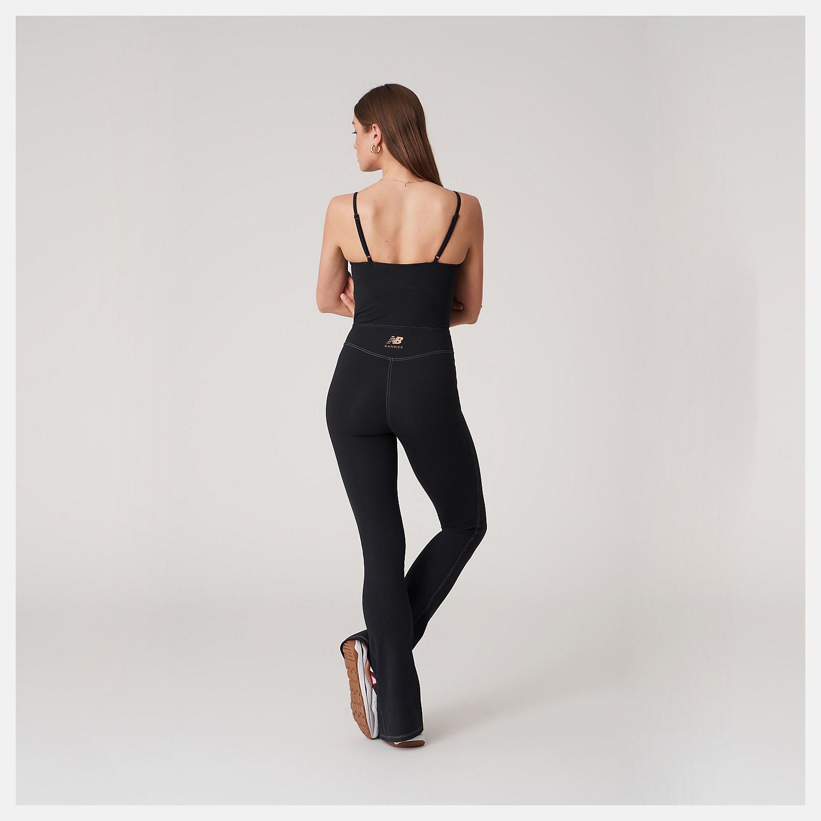 Black Bandier Cami Bodysuit / New Balance Women