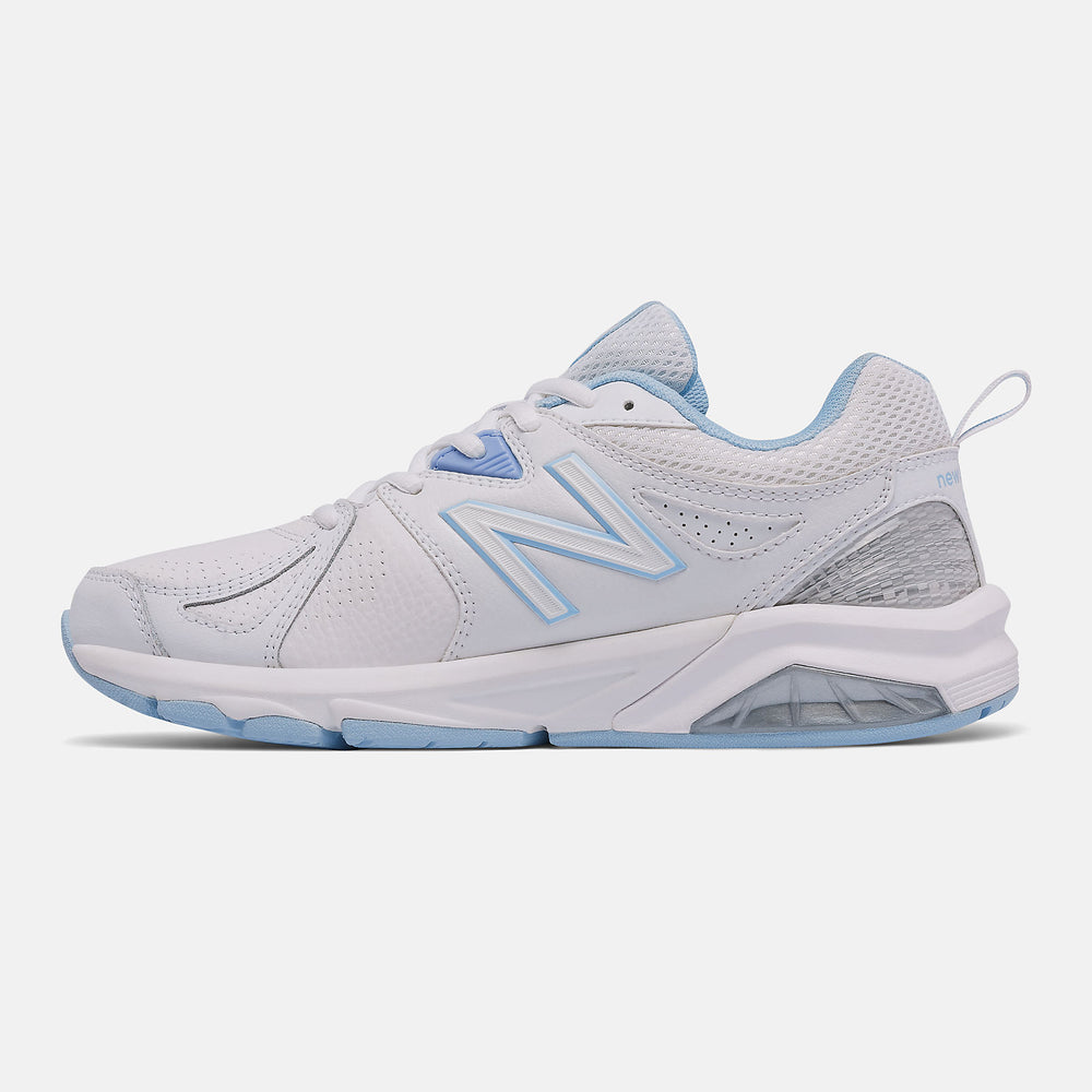 White/Light Blue Women New Balance 857v2 / New Balance Women